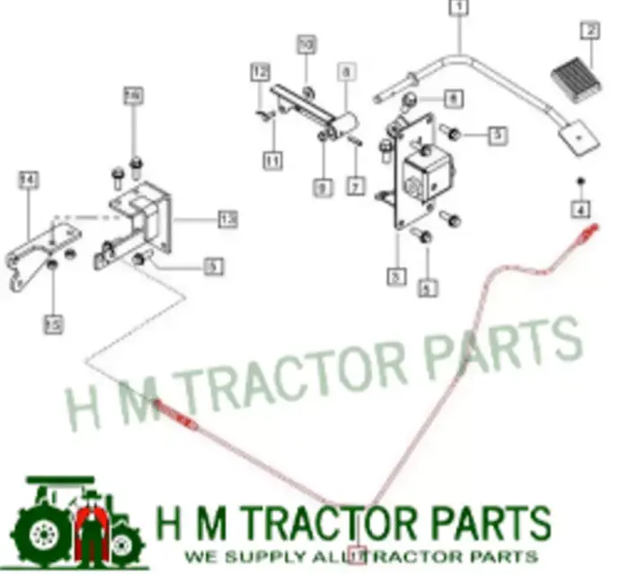 HAND ACCELERATOR CABLE FOR MAHINDRA TRACTOR (008012336U1)
