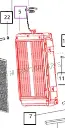 RADIATOR FOR 4530 MAHINDRA TRACTOR (E006002491C91)