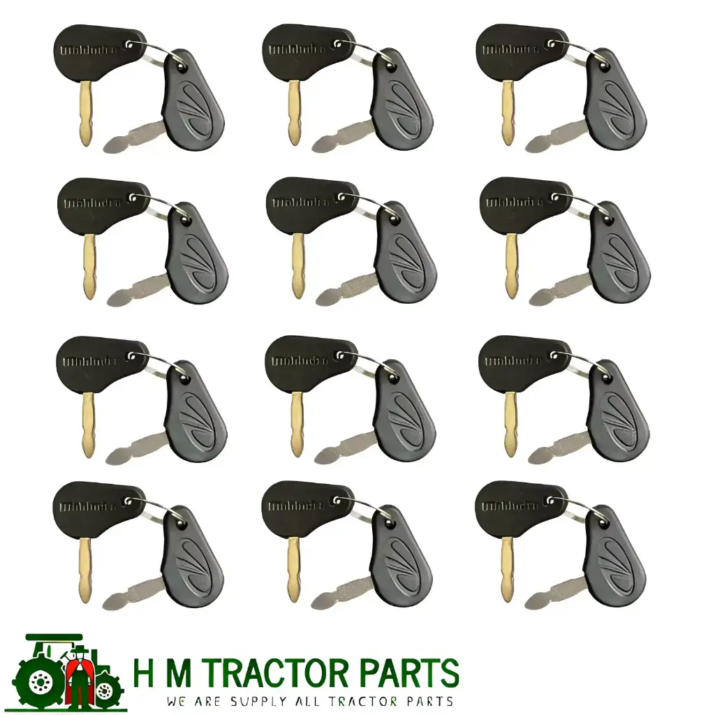 MAHINDRA TRACTOR IGNITION KEY 005555207R1 (12 PAIR) WITH OEM Logo