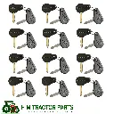 MAHINDRA TRACTOR IGNITION KEY 005555207R1 (12 PAIR) WITH OEM Logo