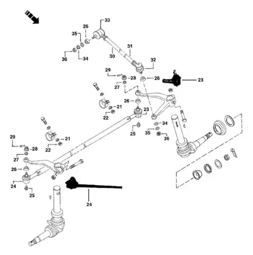 MAHINDRA TRACTOR TIE ROD END (RH SIDE) (001230290R11)