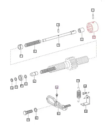 DIFFERENTIAL CLUTCH LOCK FOR MAHINDRA TRACTOR (000704747R1)
