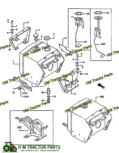 FUEL TANK DRAIN EXTENSION FOR 4505 MAHINDRA TRACTOR (005550018R1)