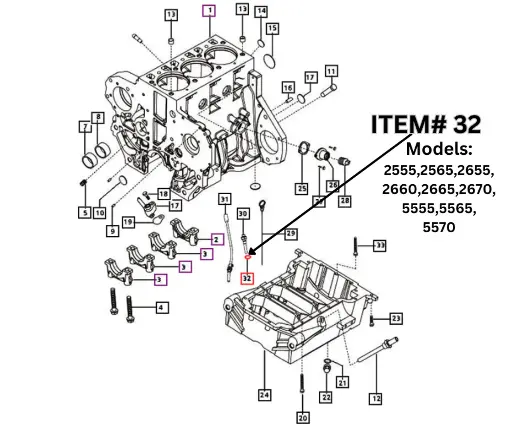 WASHER FOR MAHINDRA TRACTOR (005552928R1)