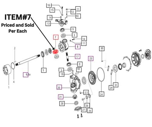 BEVEL Gear Intermediate Reduction FOR MAHINDRA TRACTOR (E006505705D1)