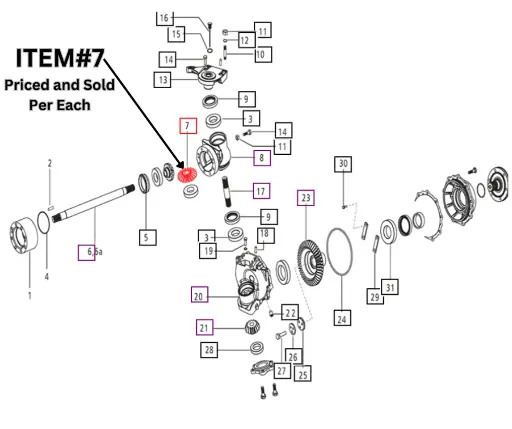 BEVEL Gear Intermediate Reduction FOR MAHINDRA TRACTOR (E006505705D1)