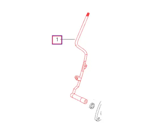 PTO LEVER FOR MAHINDRA TRACTOR (006503026B11)