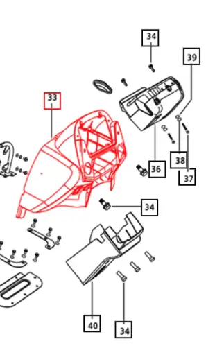 SCUTTLE ASSEMBLY FOR MAHINDRA TRACTOR(E007505727D91)