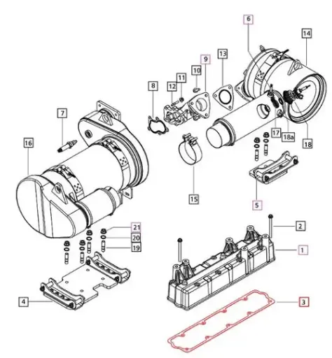 VALVE COVER GASKET FOR MAHINDRA TRACTOR (006031554U1)