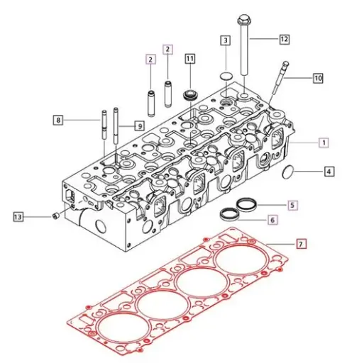 CYLINDER HEAD GASKET FOR MAHINDRA TRACTOR (006000798F2)