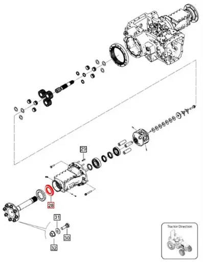 REAR AXLE OIL SEAL FOR 5145 & 5155 MAHINDRA TRACTORS (006511673V1)