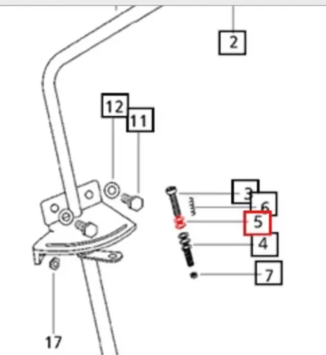 WASHER FOR GOVERNOR CONTROL ON 6000 MAHINDRA TRACTOR (000704681R2)