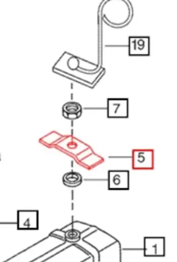 VALVE COVER STIFFENER FOR 4005 MAHINDRA TRACTOR (001121233R1)