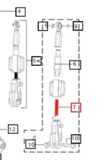 SCREW FOR LIFT LINK ON 5555 4-WHEEL DRIVE MAHINDRA TRACTOR (007201234C1)