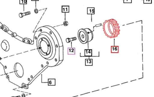 IDLER GEAR FOR 475|485|575|3505|4505 MAHINDRA TRACTOR (000703852R1)