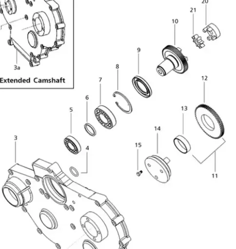 GEAR HYDRAULIC PUMP DRIVE FOR EARLY 6500 MAHINDRA TRACTOR (000020364E05)