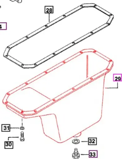 OIL PAN, ENGINE CRANKCASE (3CYL - DEEP PAN) FOR MAHINDRA TRACTOR (005557814R91)