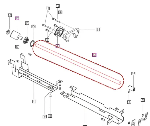 PROPELLER SHAFT (FRONT AXLE DRIVESHAFT) FOR MAHINDRA TRACTOR (E006507416D1)