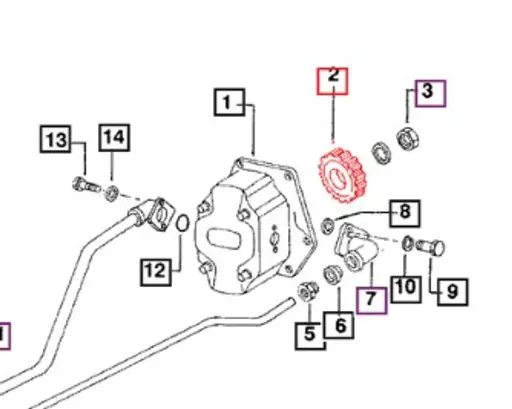 DRIVE GEAR (HYDRAULIC PUMP) FOR MAHINDRA TRACTOR (00704331R2)
