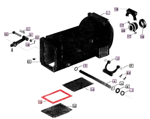 GASKET (BOTTOM TRANSMISSION PLATE) FOR 485 & 575 FOR MAHINDRA TRACTOR (005554171R1)