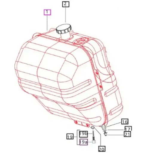 FUEL TANK ASSEMBLY  FOR MAHINDRA TRACTOR (007515301C91)