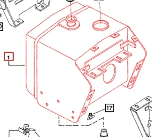 FUEL TANK FOR 3505|4005|4505|5005|E350 MAHINDRA TRACTOR (005554309R94)