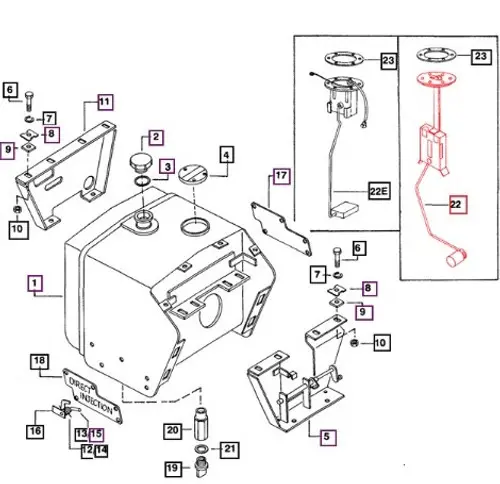 FUEL SENDING UNIT, (TANK FLOAT - LONG)  FOR MAHINDRA TRACTOR (005556830R1)