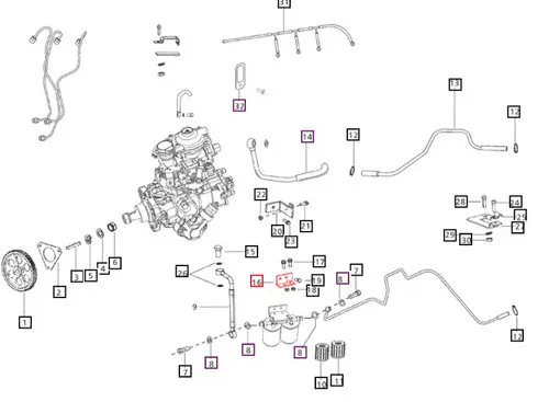 MOUNTING BRACKET, (FUEL FILTER ASSEMBLY) FOR MAHINDRA TRACTOR (006000175F1)