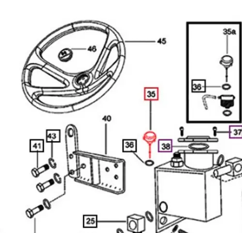 DIPSTICK, (P/S RESERVOIR - 00 SERIES) FOR MAHINDRA TRACTOR (007201267C1)