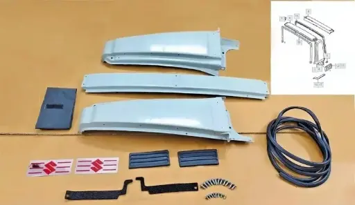 Suzuki Samurai 86-95 Complete Targa Bar Set Fits SJ410 413 -Genuine Suzuki Parts