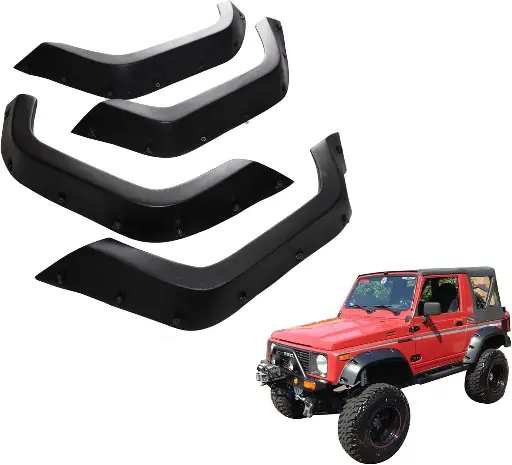 Compatible With Suzuki Samurai SJ410 413 Arches Inner Fender Flares Square 5.5" Set of 4