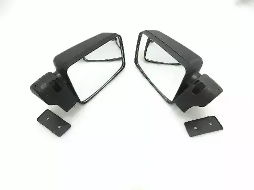For Suzuki Samurai SJ410 SJ413 Exterior Side Rear View Mirror Set Chrome Finish