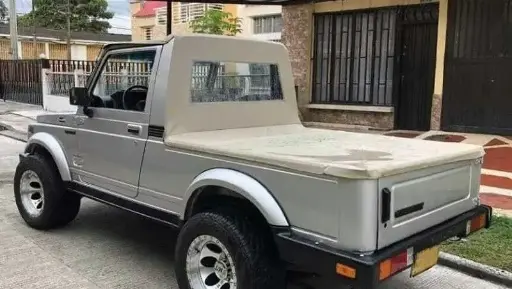For Suzuki Samurai Replacement Soft Top With Deck Cover-Black Denim Long Body