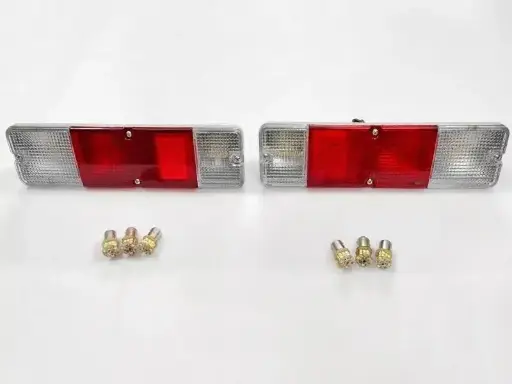 For Suzuki Samurai Sj410 Sj413 Rear Tail Light Lamp Pair With LED Bulbs