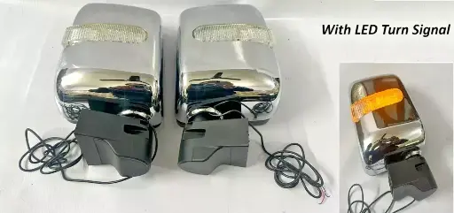 New White Side View Mirror with Led Turn Signal For Suzuki Samurai SJ410 SJ413