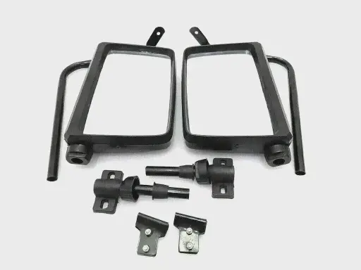 Chrome Side View Convex Mirror Set For Suzuki Jimny Sierra Samurai SJ410 SJ413