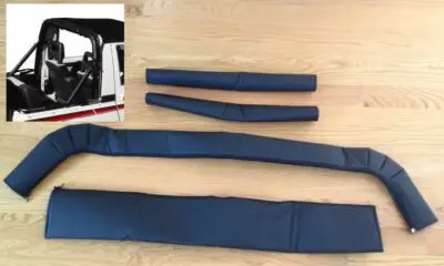1986-1994 Suzuki Samurai Sport Bar Cover Roll Cage Pad Kit Black