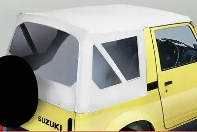 High Quality WHITE SOFT TOP ROOF for SUZUKI SJ410 SJ413 SAMURAI Free Exp Ship