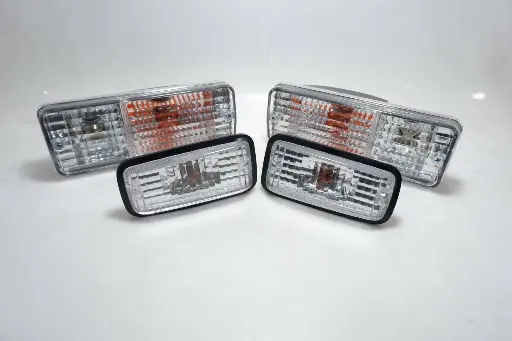 SUZUKI JIMNY SAMURAI SJ410 SJ413 FRONT SIDE FENDER INDICATOR TURN SIGNAL + Bulbs