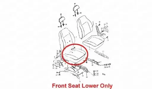 OEM For SUZUKI SAMURAI SJ413 SJ410 CUSHION ASSY FRONT LOWER Seat Cushions 1 PCS