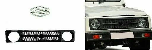Suzuki Samurai Sierra SJ413 SJ410 Drover Front Grill with New Chrome 3D S Logo