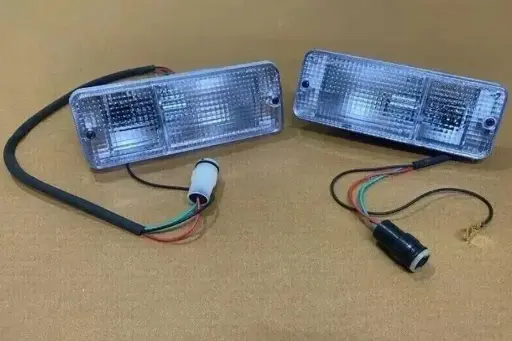 SUZUKI SJ410 SJ413 JIMNY SAMURAI SIERRA FRONT TURN SIGNAL LAMPS ASSY SET + Bulbs
