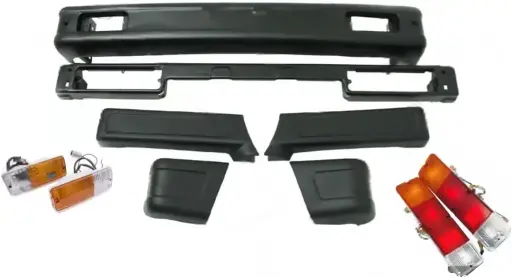 Front & Rear Bumper With Protector Set Suzuki Samurai SJ410 SJ413 Sierra Jimny