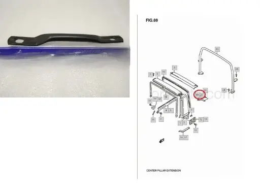 Supporter / Holder Handle Left /Right for Suzuki Samurai