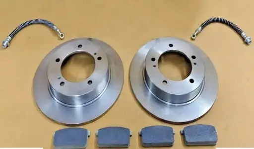 Front Brake Rotors+Pads+Pipe Set for Suzuki Samurai 1986-1994+Free Shipping