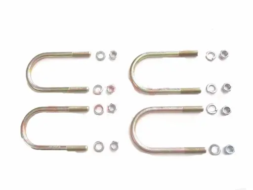 For Suzuki U Bolt With Washers & Nuts 4 Units for Leaf Springs Samurai 1986-95