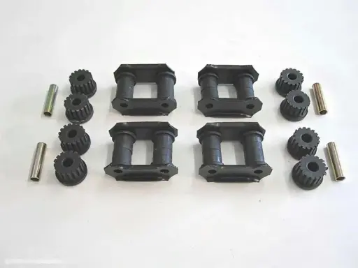 COMPLETE SET - LEAF SPRING SHACKLES & BUSHINGS (OEM) - SAMURAI 80'-95