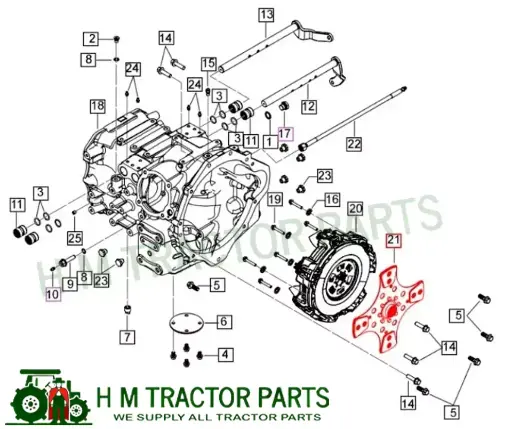 CLUTCH PTO DRIVEN PLATE FOR 5145 & 5155 MAHINDRA TRACTOR (006509813U91)