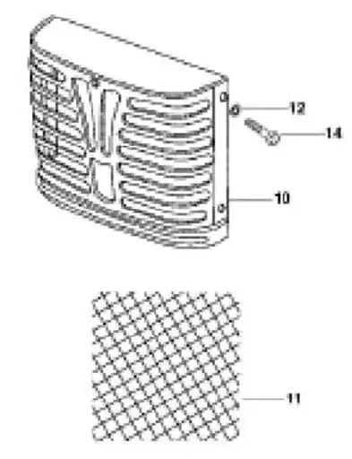 FRONT GRILL INNER SCREEN FOR MAHINDRA TRACTOR (008000552B2)